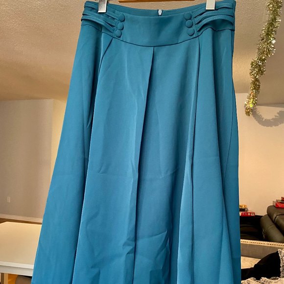 Midi A-Line Skirt (YesStyle) - Picture 2 of 6